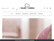Tablet Screenshot of eltallerdecarola.com